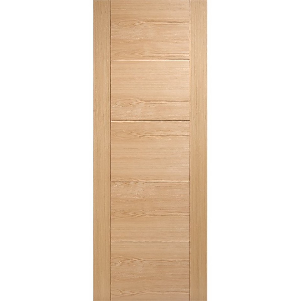 Vancouver Internal Prefinished Oak 5 Panel Fire Door - 838 x 1981mm