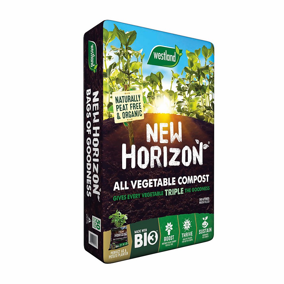 New Horizon Peat Free All Veg Compost - 50L