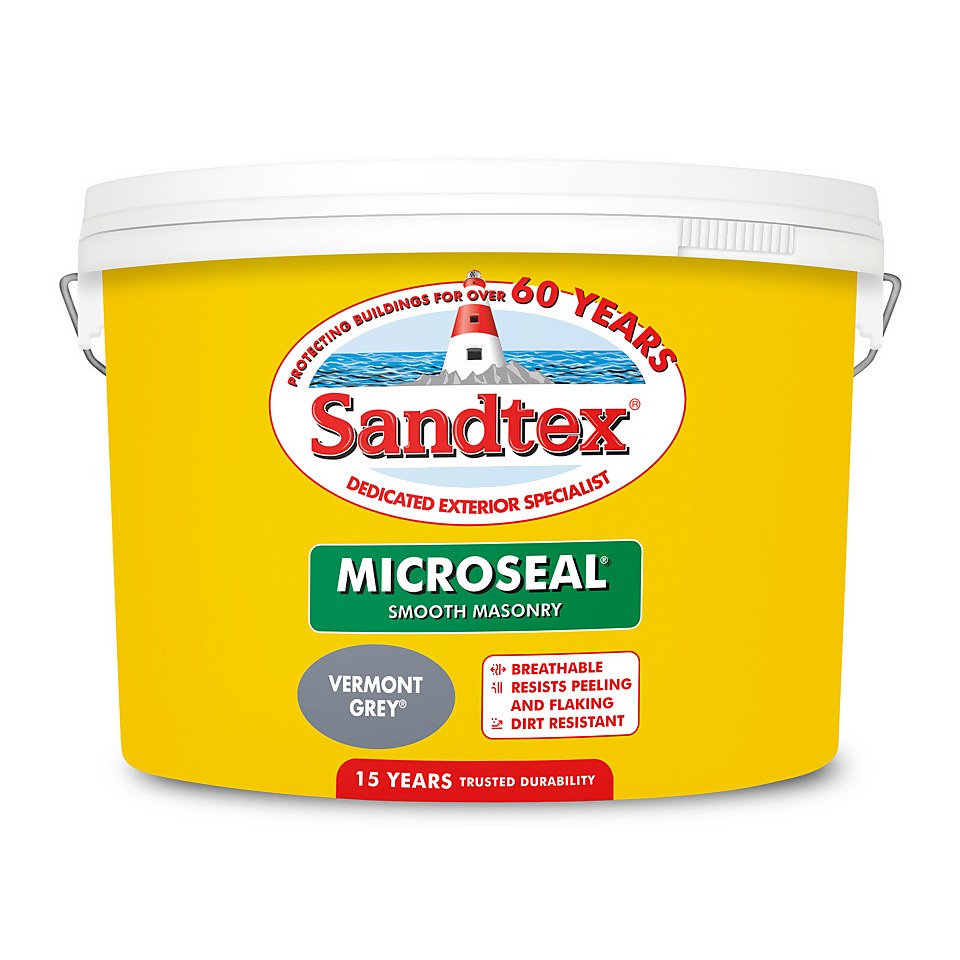 Sandtex Ultra Smooth Masonry Paint Vermont Grey - 10L