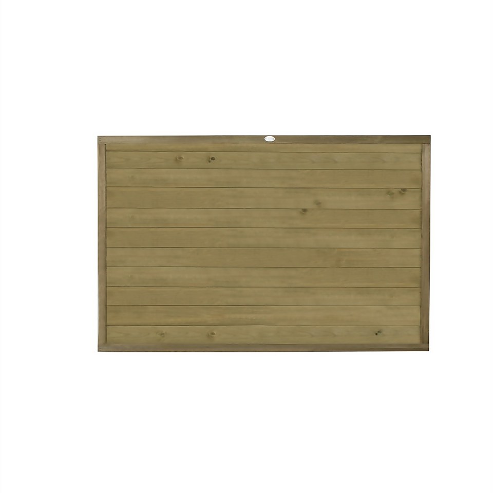 Horizontal Tongue & Groove Fence Panel - 4ft - Pack of 3