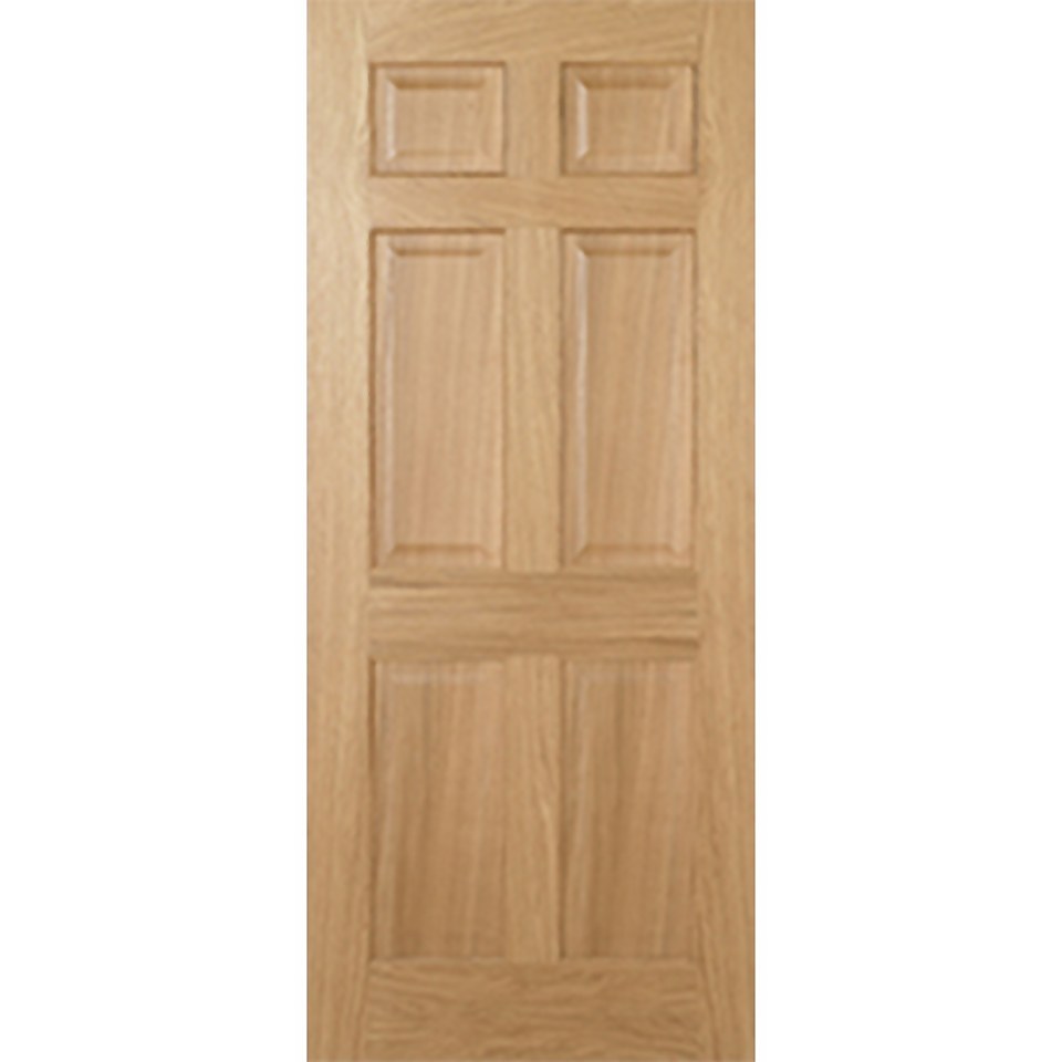 Regency Internal Prefinished Oak 6 Panel Door - 686 x 1981mm