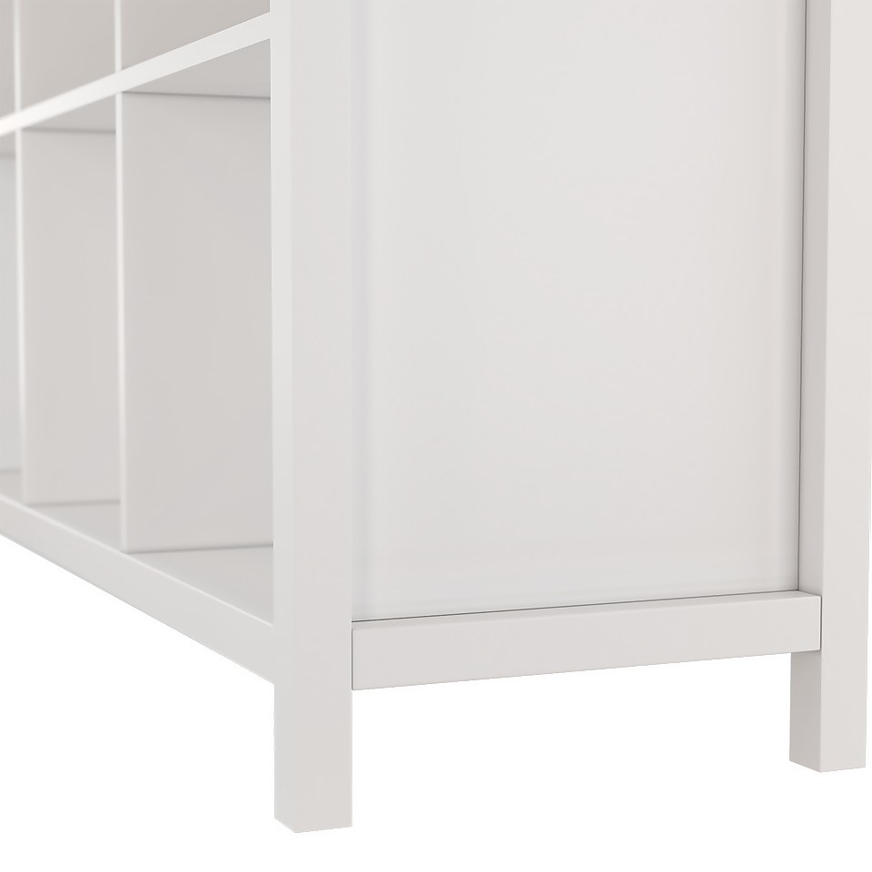Clever Cube 2x3 Storage Unit with Legs - White