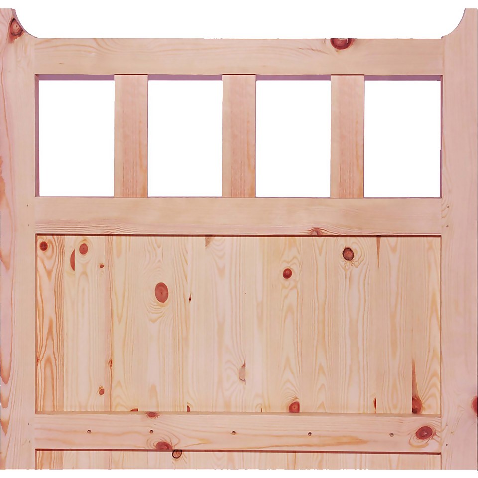600 External Unfinished Redwood Gate - 915 x 1067mm
