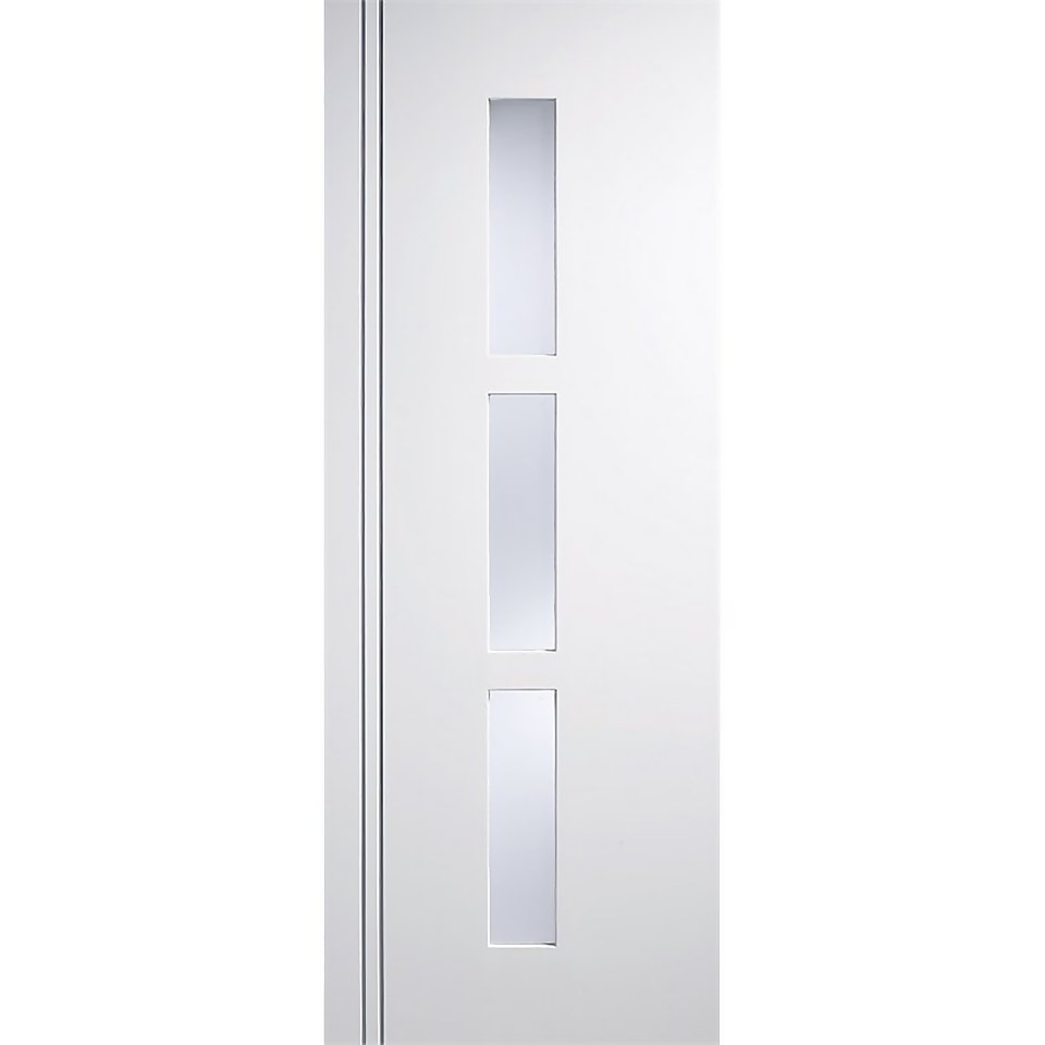 Sierra Blanco Internal Glazed Prefinished White 3 Lite Door - 838 x 1981mm