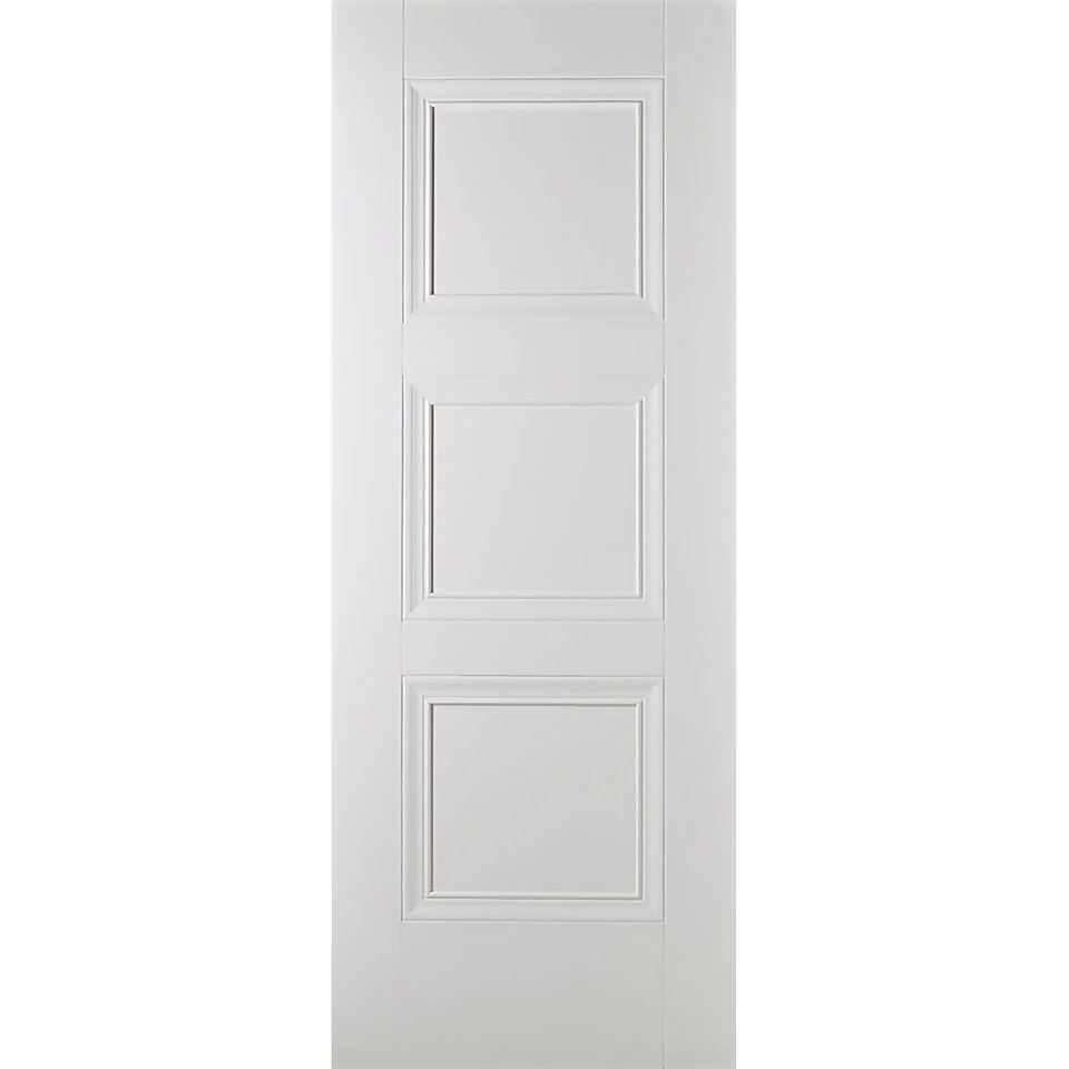 Amsterdam Internal Primed White 3 Panel Door - 686 x 1981mm