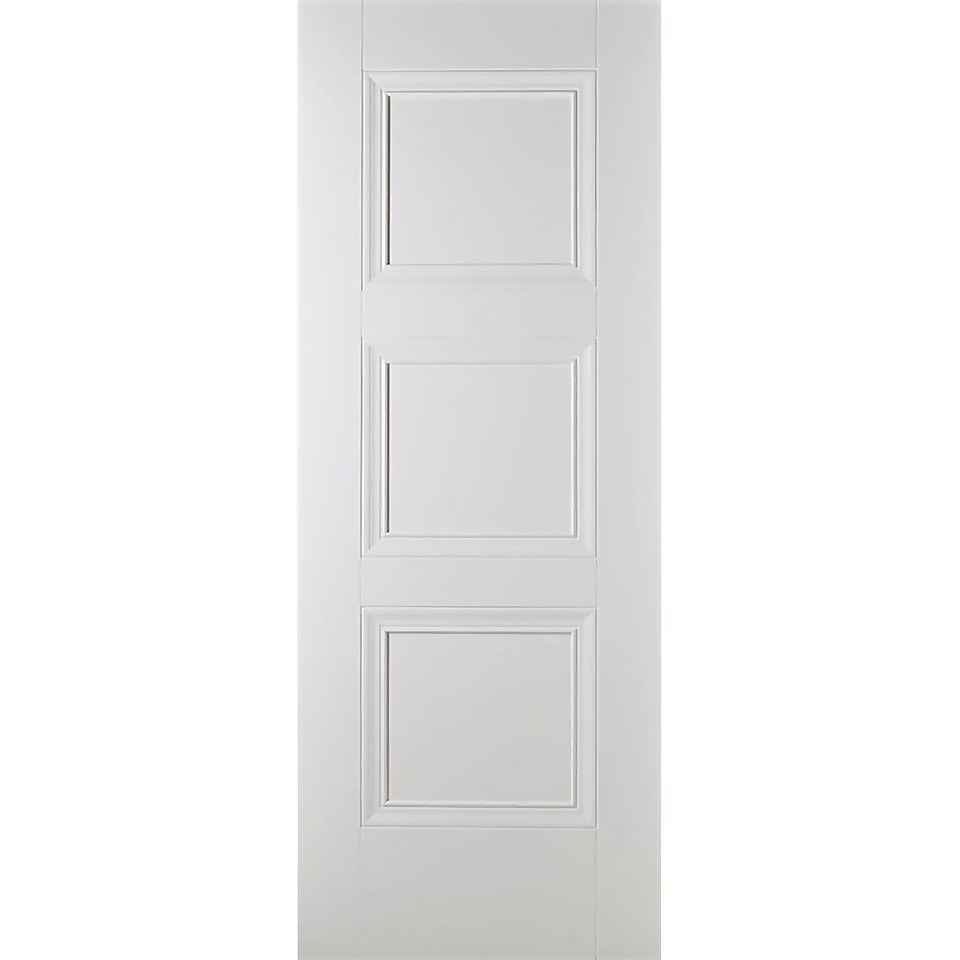 Amsterdam Internal Primed White 3 Panel Fire Door - 838 x 1981mm