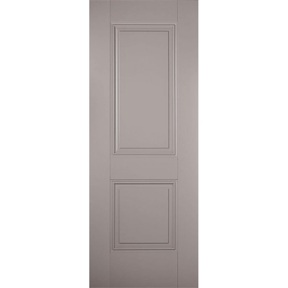 Arnhem Internal Primed Silk Grey 2 Panel Door - 686 x 1981mm