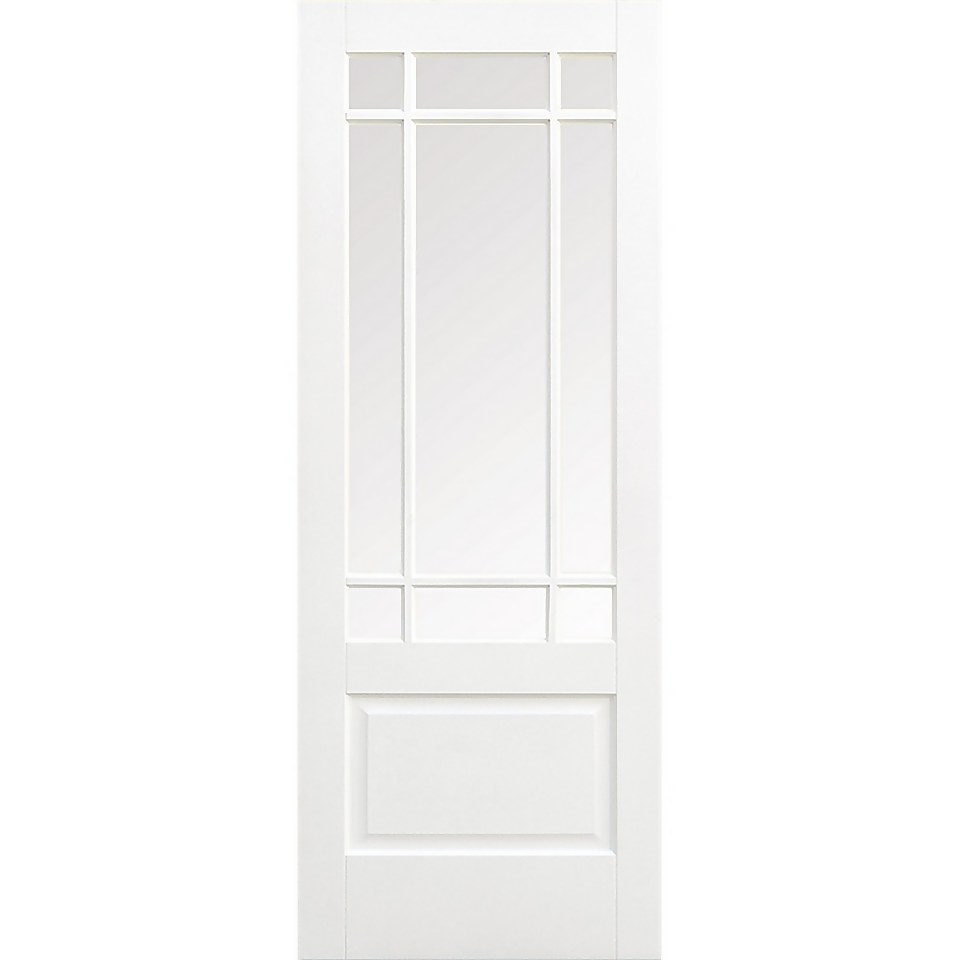 Downham Internal Glazed Primed White 9 Lite Door - 762 x 1981mm