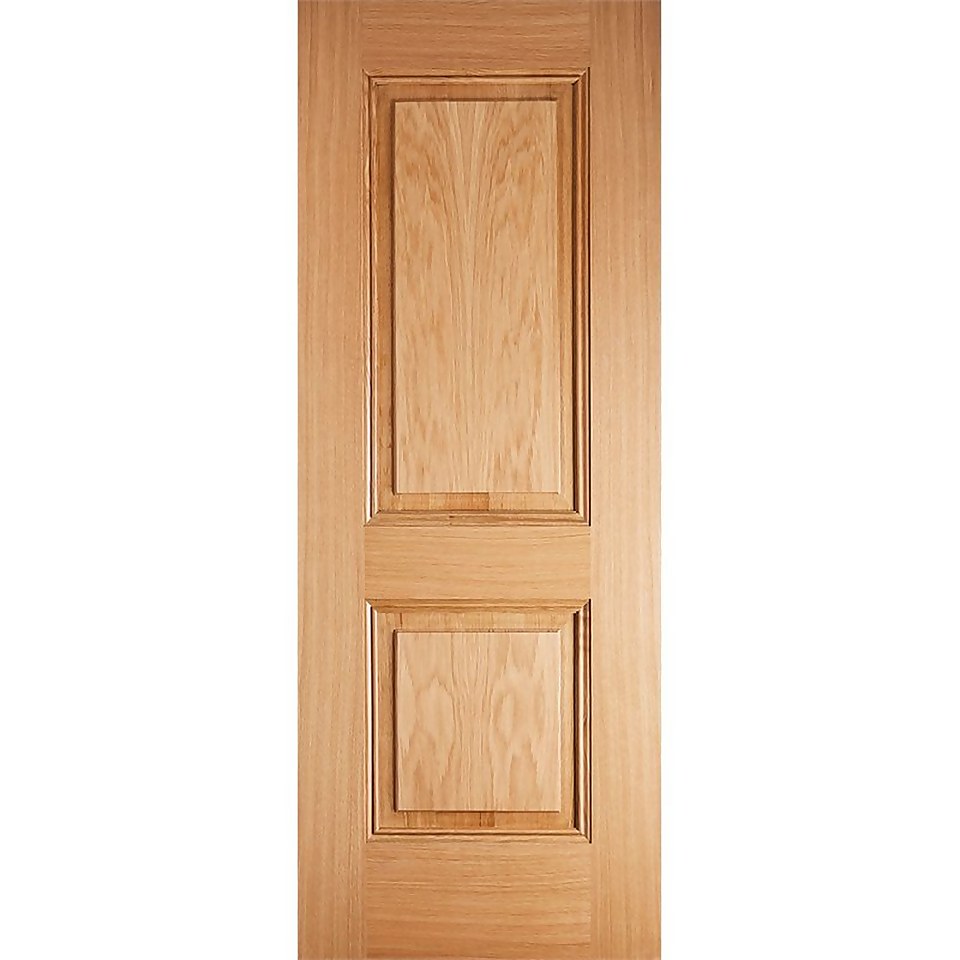 Arnhem Internal Prefinished Oak 2 Panel Door - 762 x 1981mm