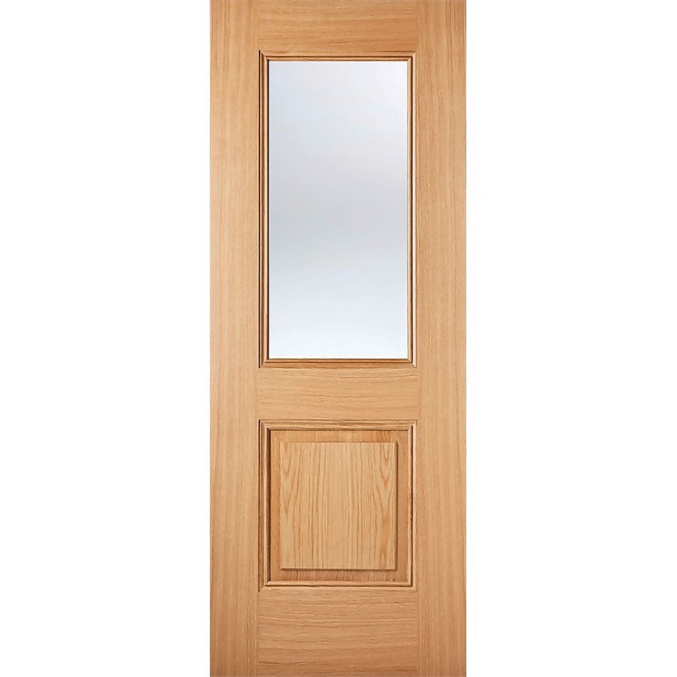 Arnhem Internal Glazed Prefinished Oak 1 Lite 1 Panel Door - 686 x 1981mm