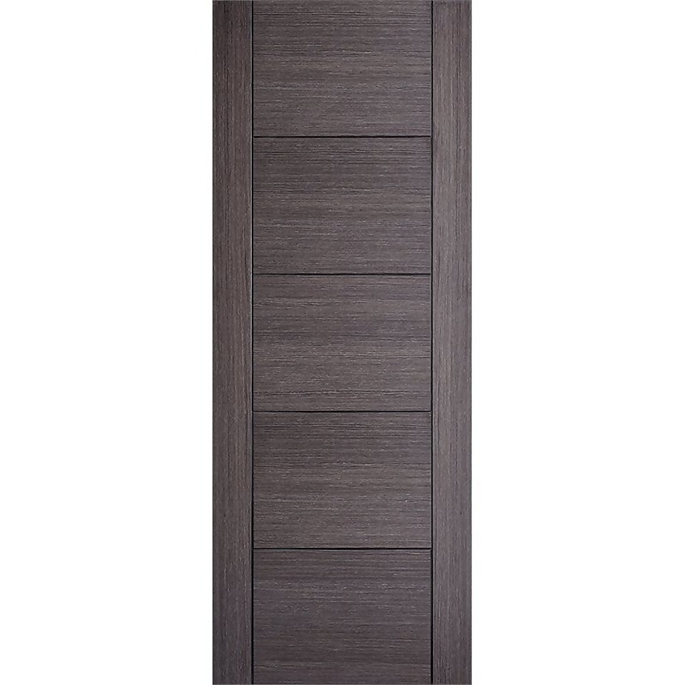 Vancouver Internal Prefinished Ash Grey 5 Panel Door - 762 x 1981mm