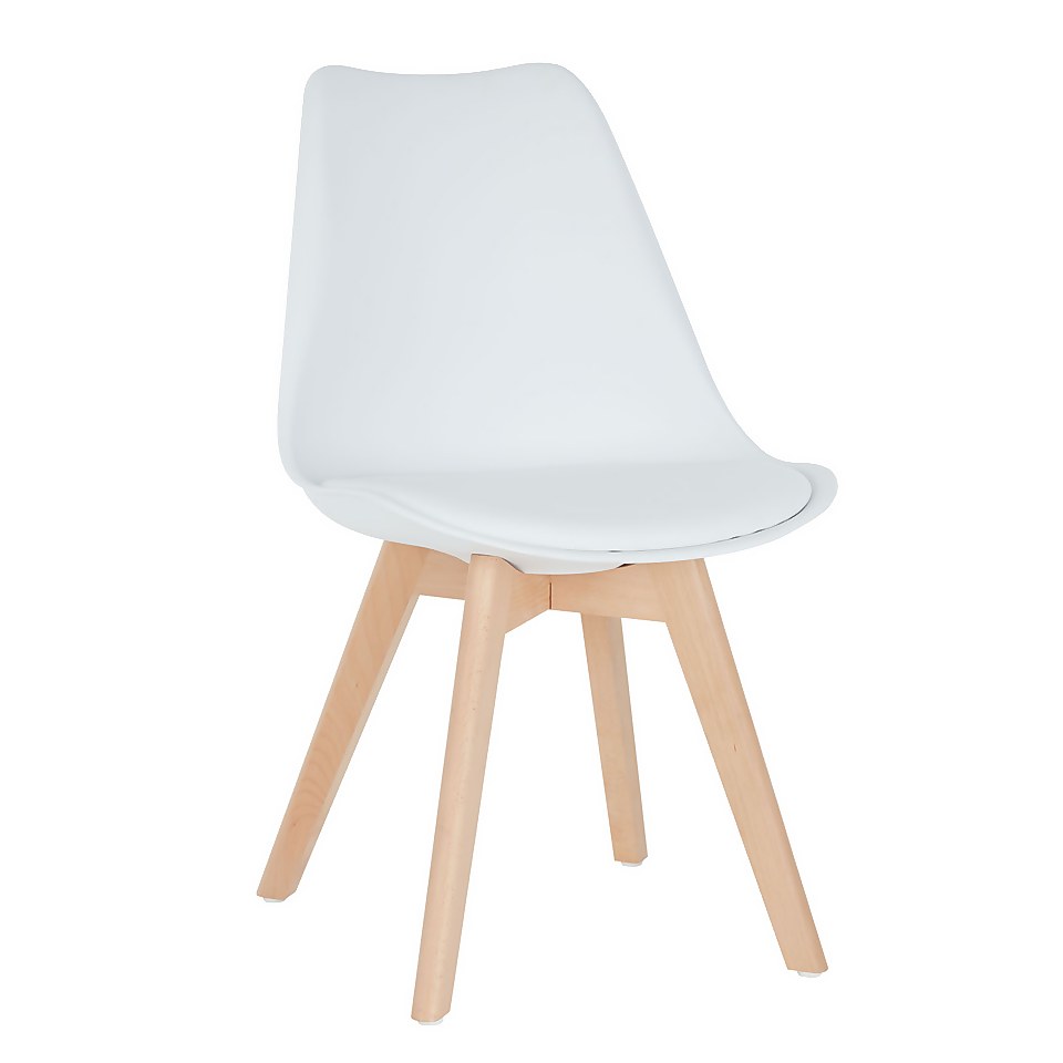 Chloe Dining Chair - Set of 2 - White