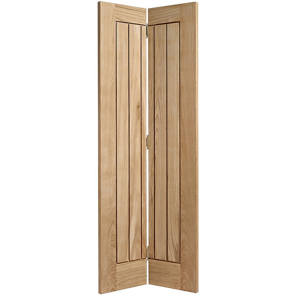 Mexicano Internal Bi-fold Prefinished Oak Door - 762 x 1981mm