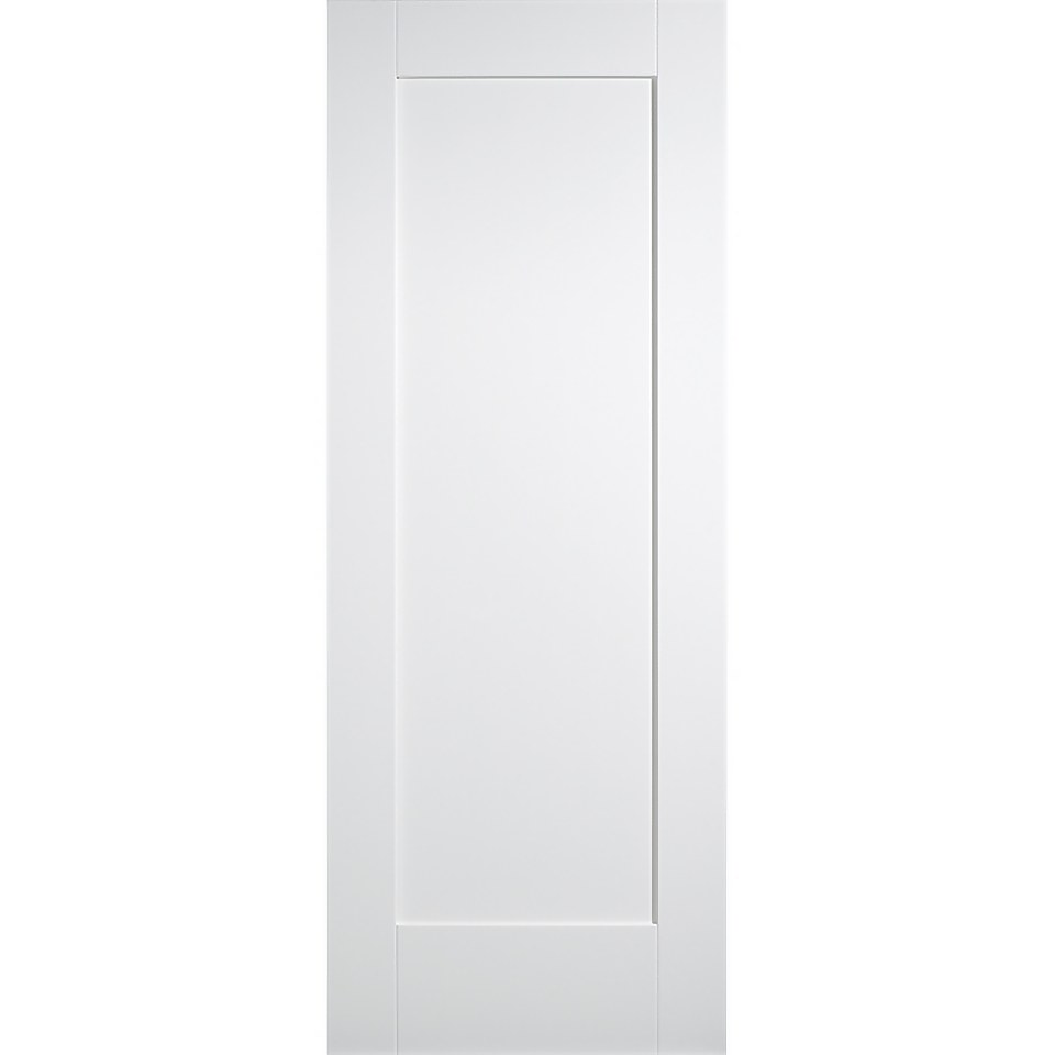 Shaker Internal Primed White 1 Panel Door - 762 x 1981mm