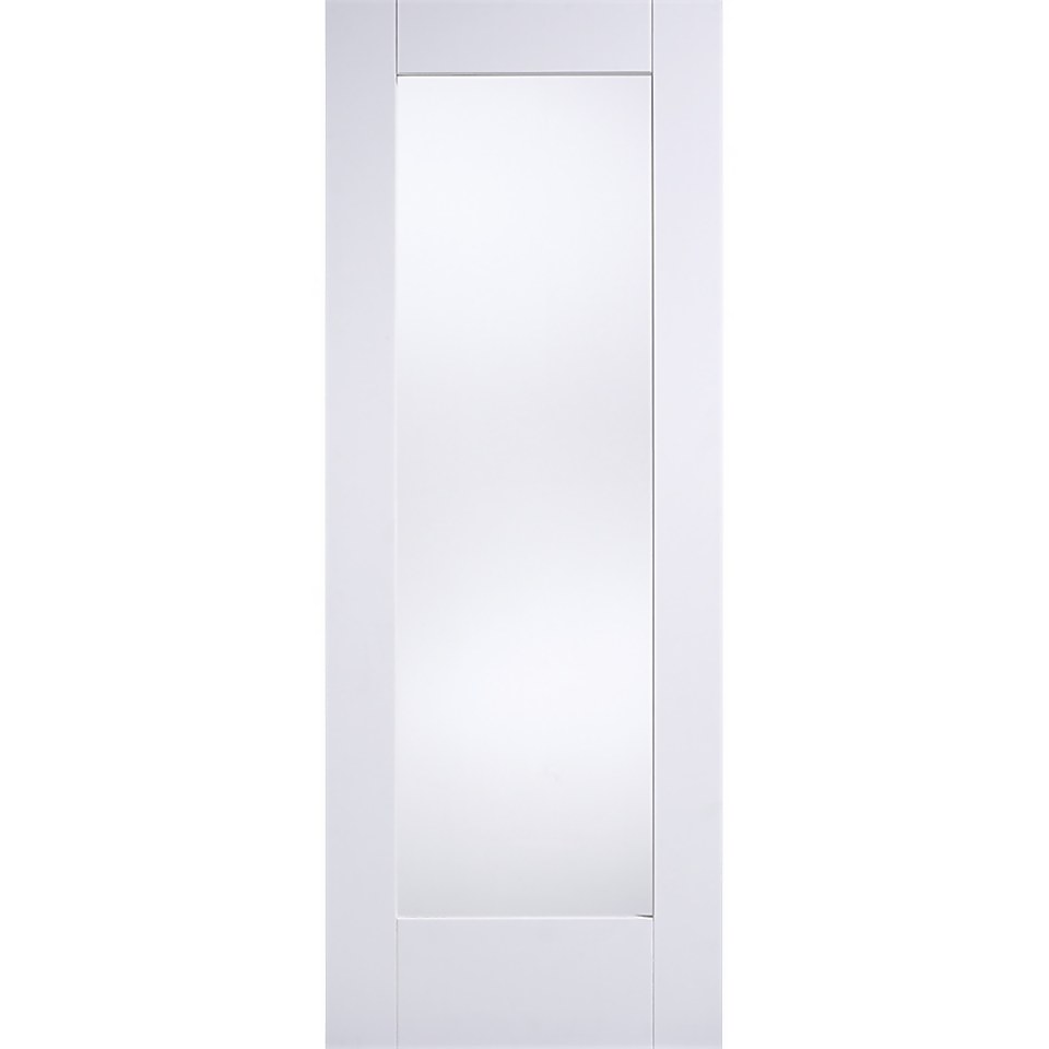 Shaker Internal Glazed Primed White 1 Lite Door - 762 x 1981mm