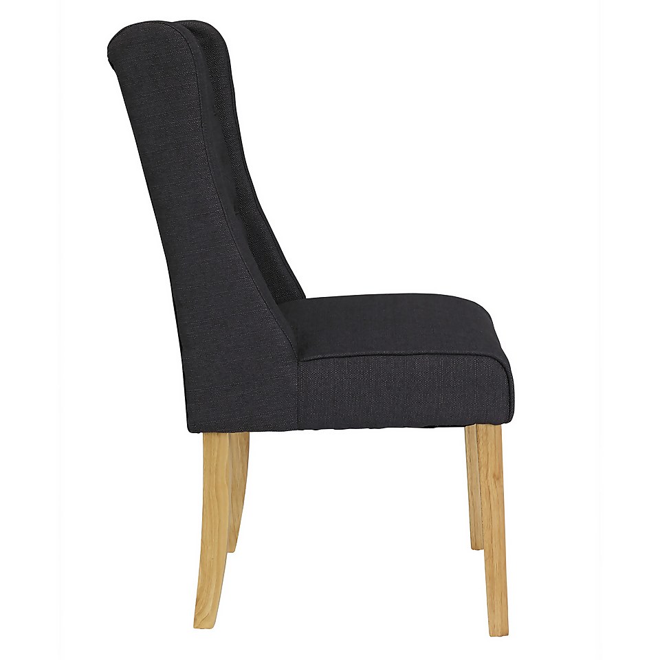 Verona Chair - Set of 2 - Charcoal