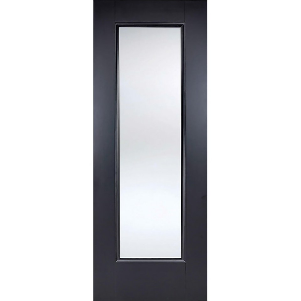 Eindhoven Internal Glazed Primed Black 1 Lite Door - 762 x 1981mm