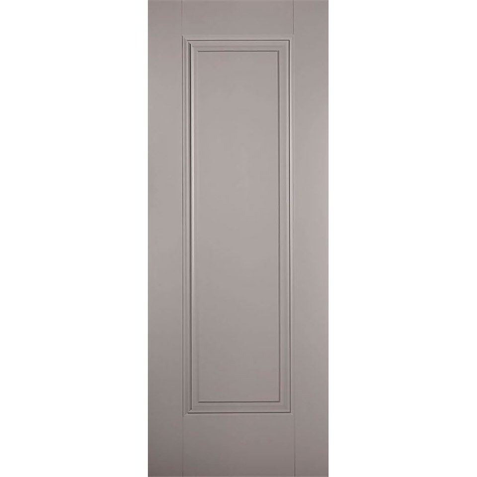 Eindhoven Internal Primed Silk Grey 1 Panel Door - 762 x 1981mm