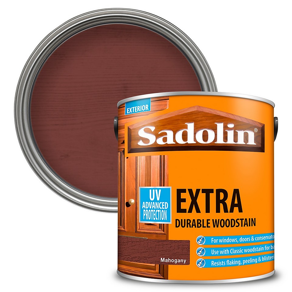 Sadolin Extra Durable Woodstain Mahogany - 2.5L