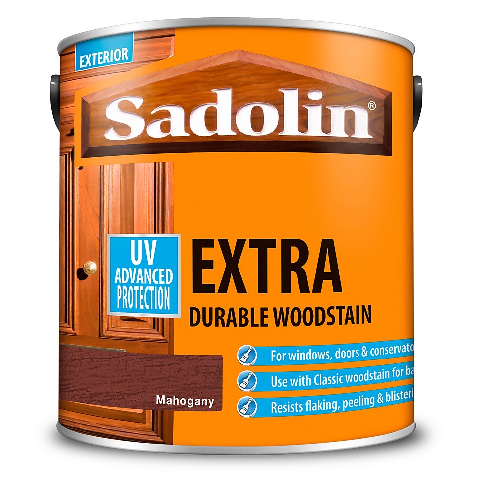 Sadolin Extra Durable Woodstain Mahogany - 2.5L