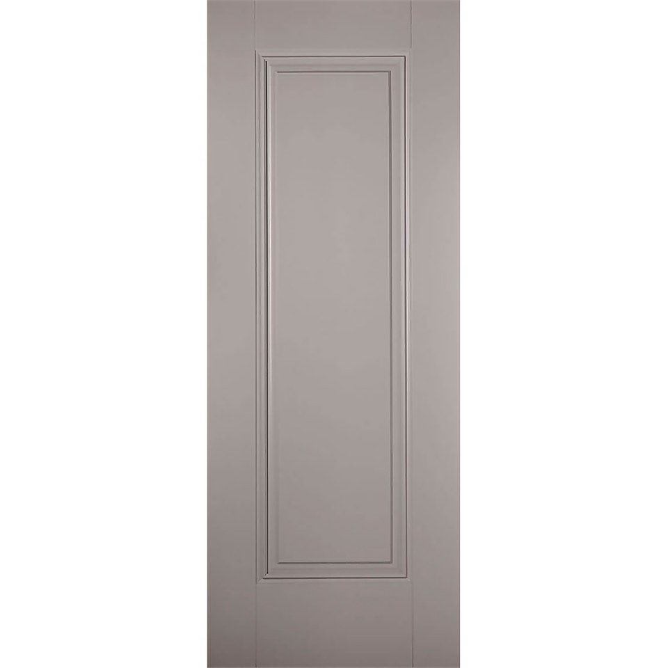 Eindhoven Internal Primed Silk Grey 1 Panel Door - 838 x 1981mm