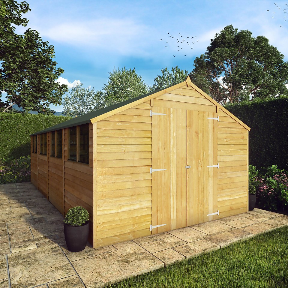 Mercia 20 x 10ft Overlap Apex Shed - incl. Installation