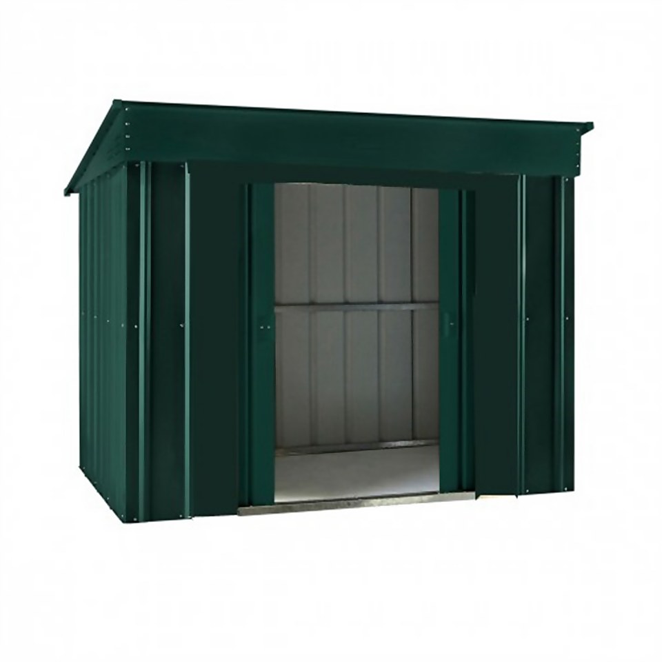 Lotus 6x4ft Low Pent Shed  - Heritage Green