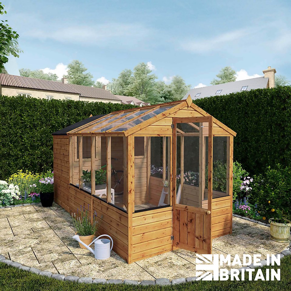 Mercia 12 x 6ft Traditional Apex Greenhouse Combi - Installation Included