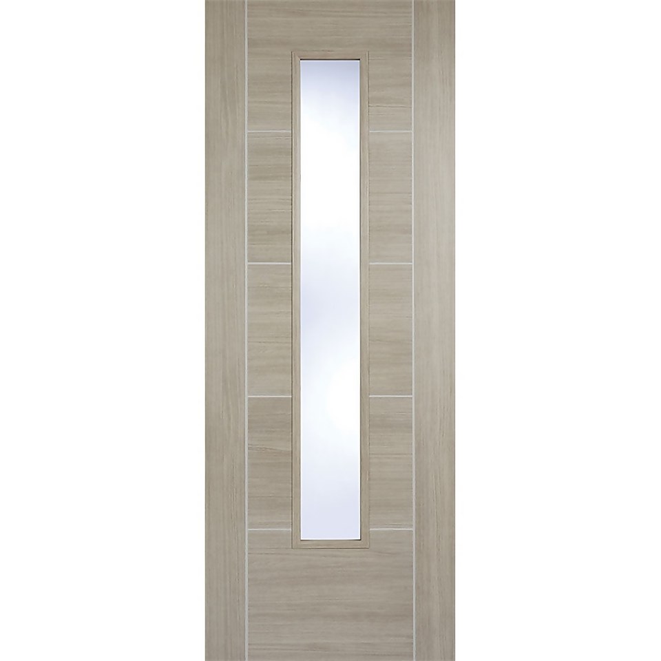 Vancouver Internal Glazed Light Grey Laminate 1 Lite Door - 686 x 1981mm