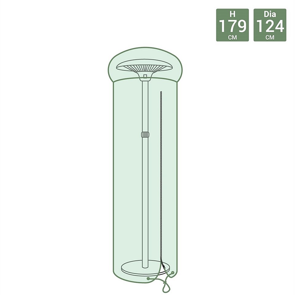 Charles Bentley Universal Waterproof Tarpaulin Patio Heater Cover - Green