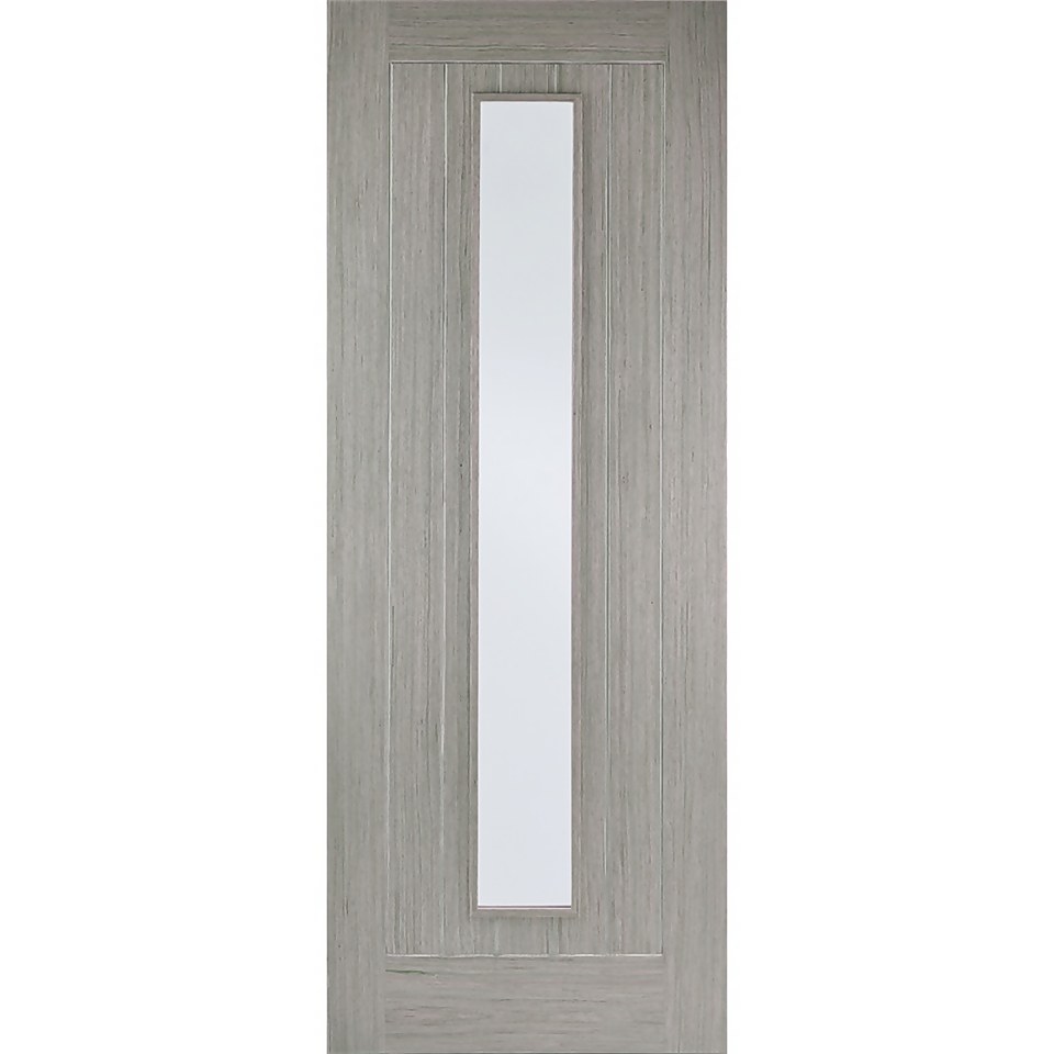 Somerset Internal Glazed Prefinished Light Grey 1 Lite Door - 838 x 1981mm