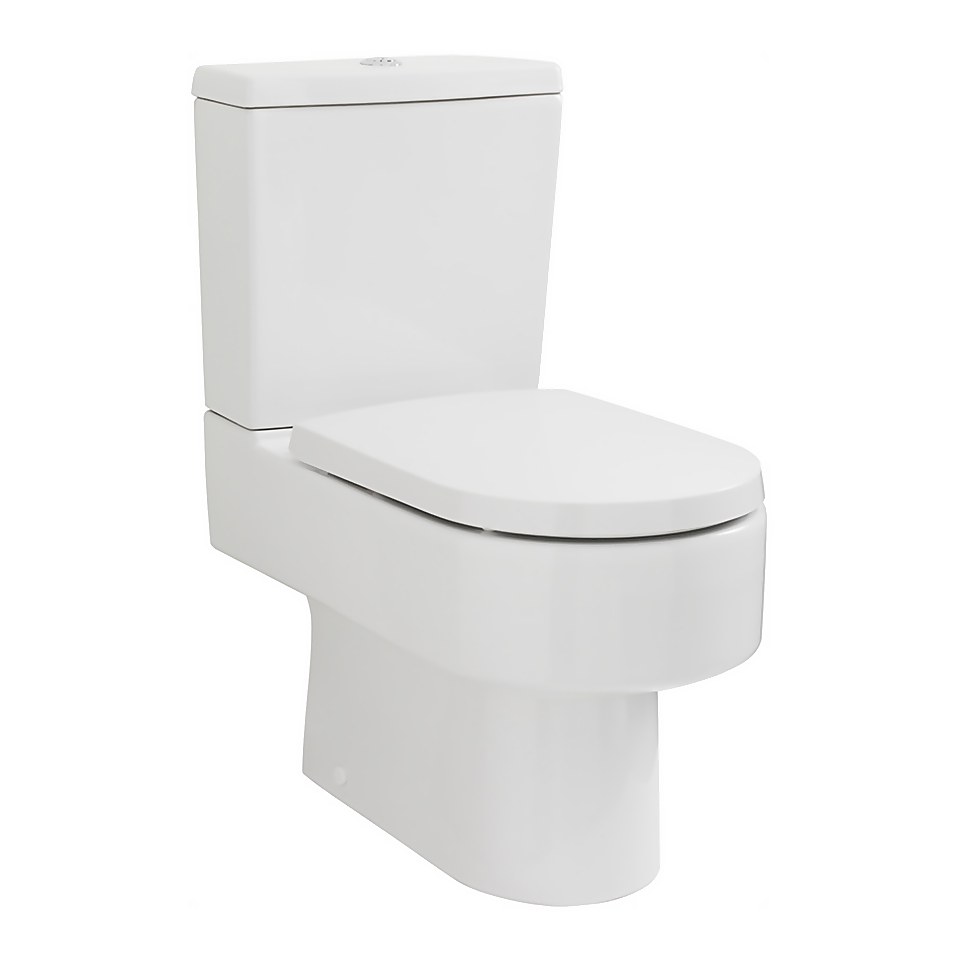 Balterley D Shape WC Pan, Cistern and Soft Close Toilet Seat