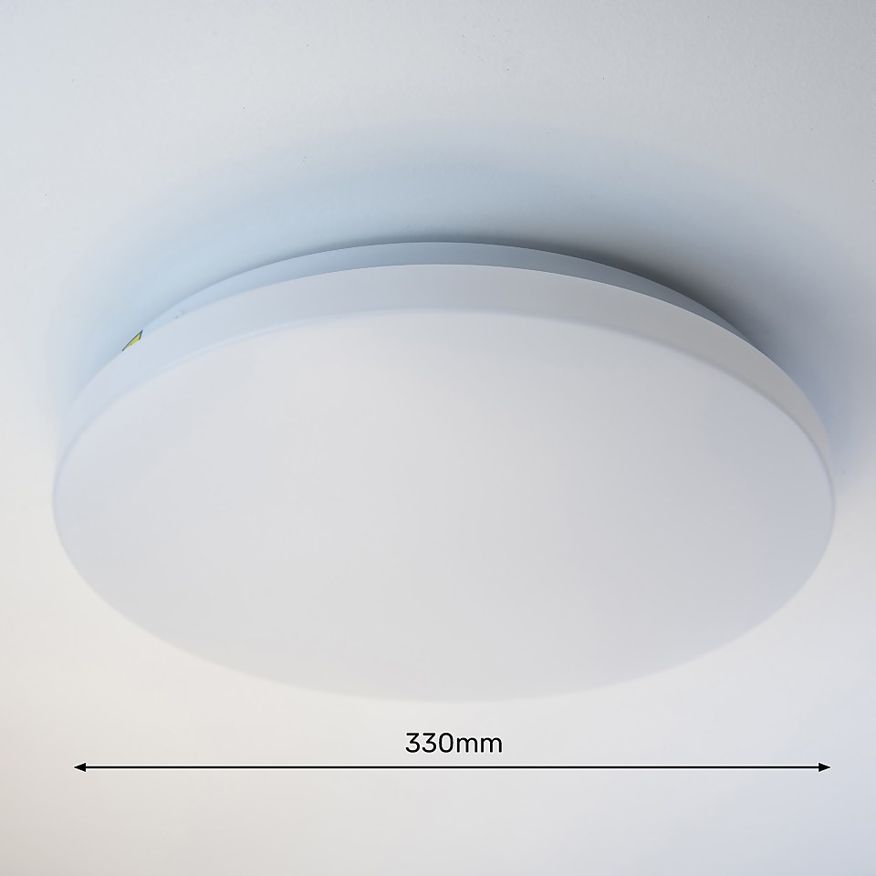 Aprille 33cm 3 Step Dimmable Flush Ceiling Light