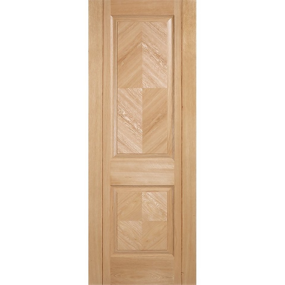 Madrid Internal Prefinished Oak 2 Panel Door - 838 x 1981mm
