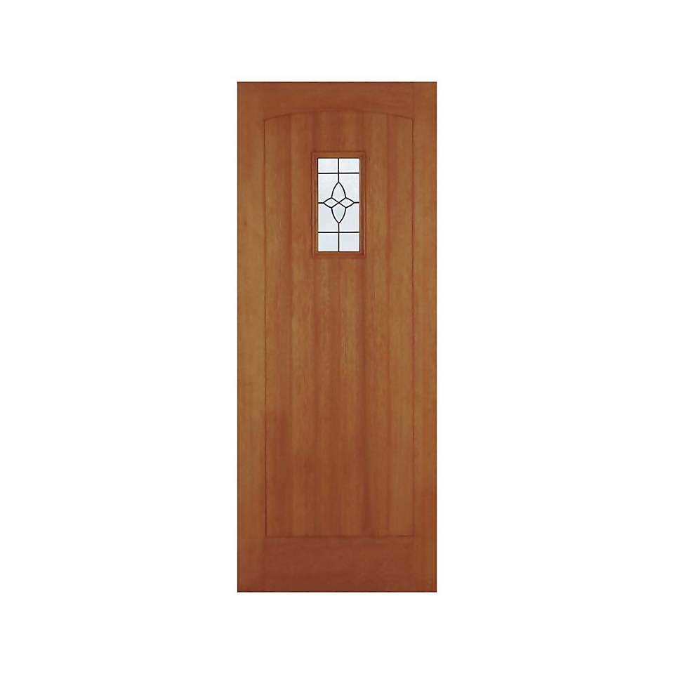 Cottage External Glazed Unfinished Hardwood 1 Lite Door - 813 x 2032mm