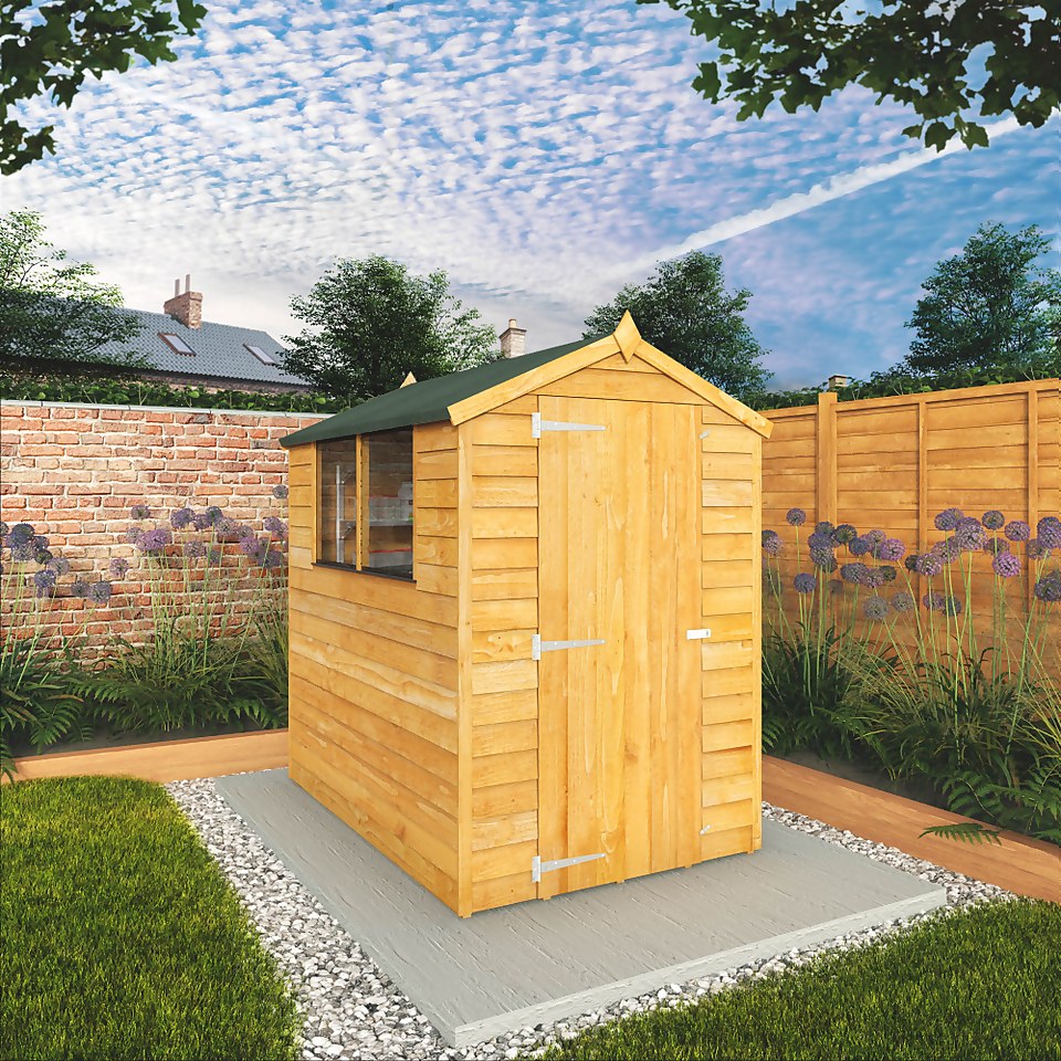 Mercia 6 x 4ft Overlap Apex Shed - incl. Installation