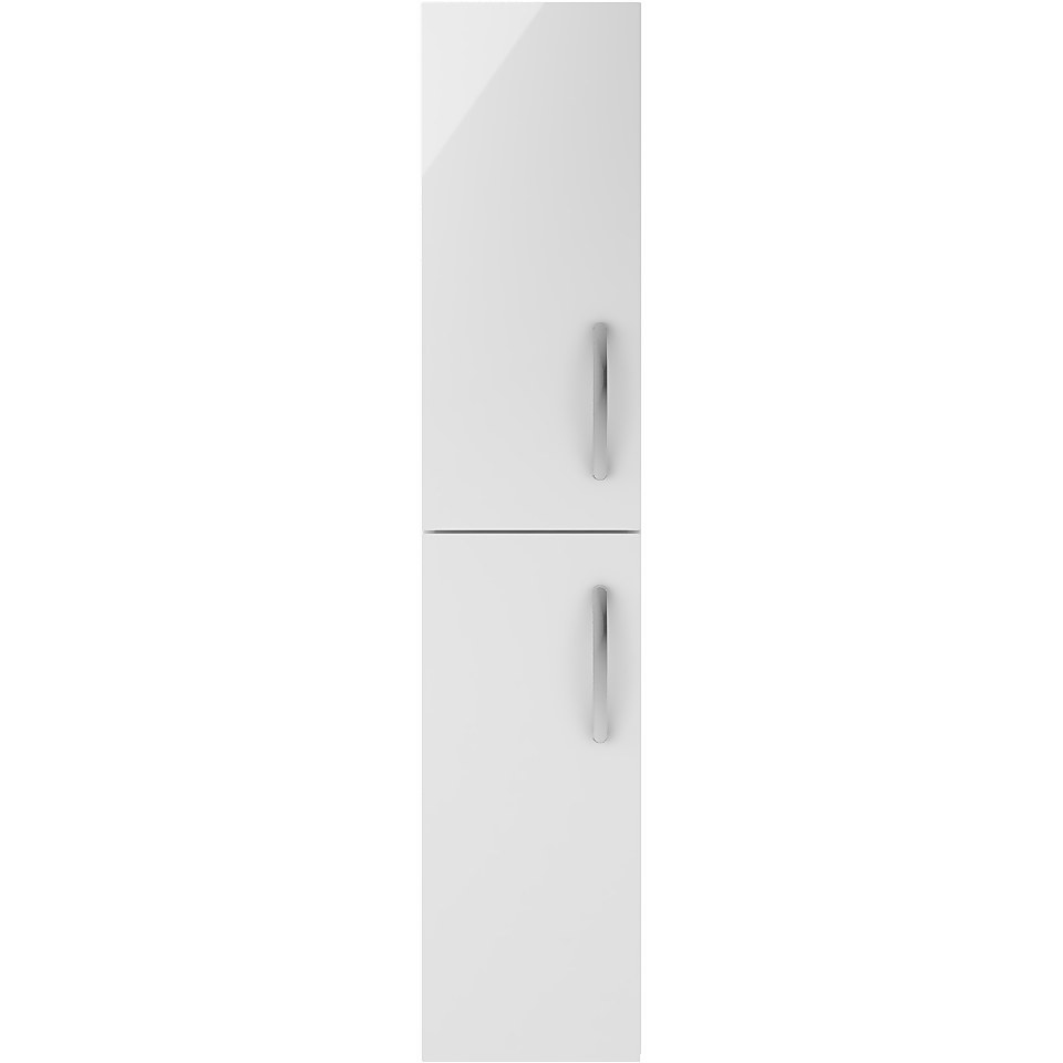 Balterley Rio 300mm Tall Unit 2 Door - Gloss White