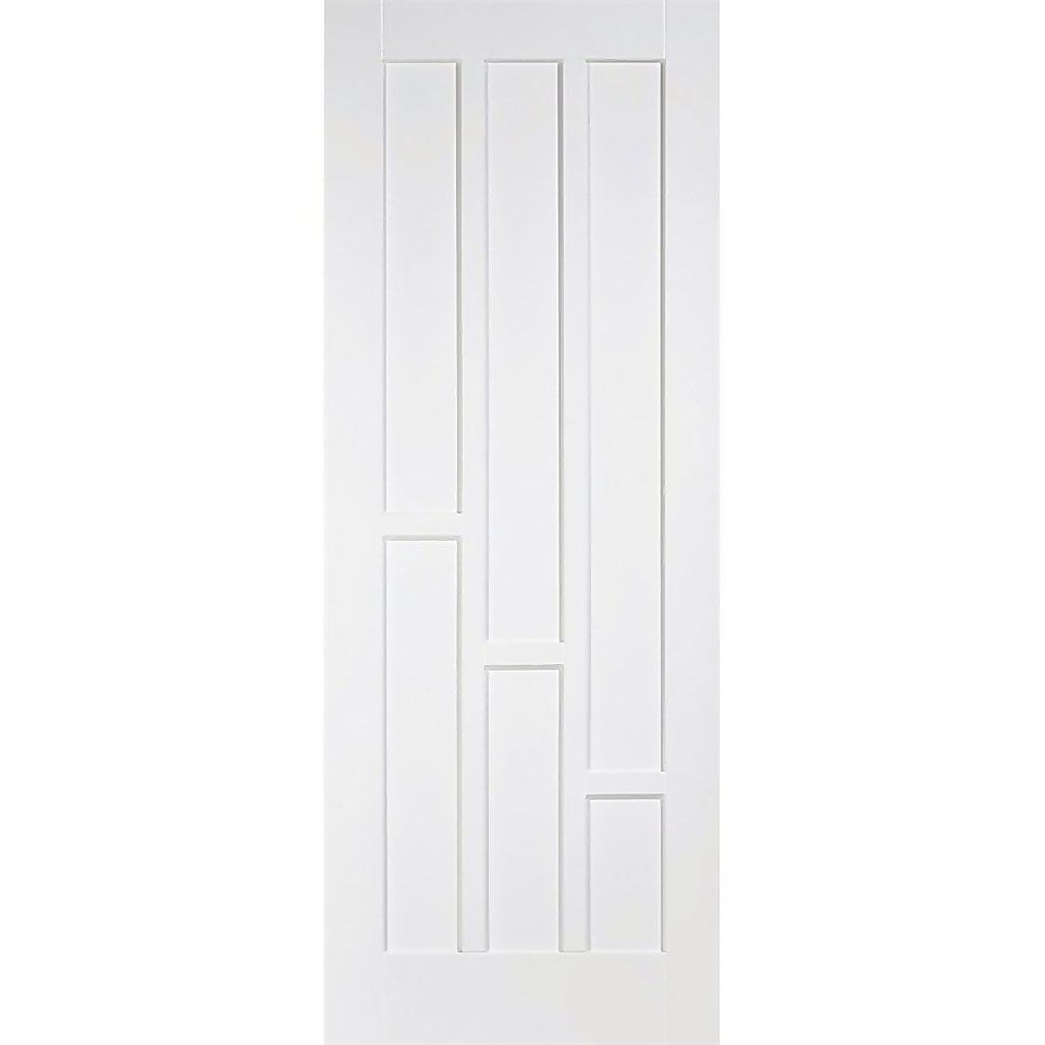 Coventry - 6 Panel White Primed Internal Door - 1981 x 762 x 35mm