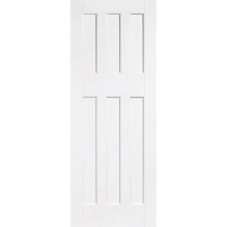 60's Style - White Primed Internal Door - 1981 x 838 x 35mm