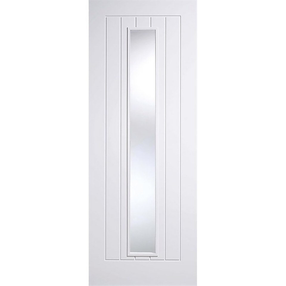 Mexicano - Glazed White Primed Internal Door - 1981 x 762 x 35mm