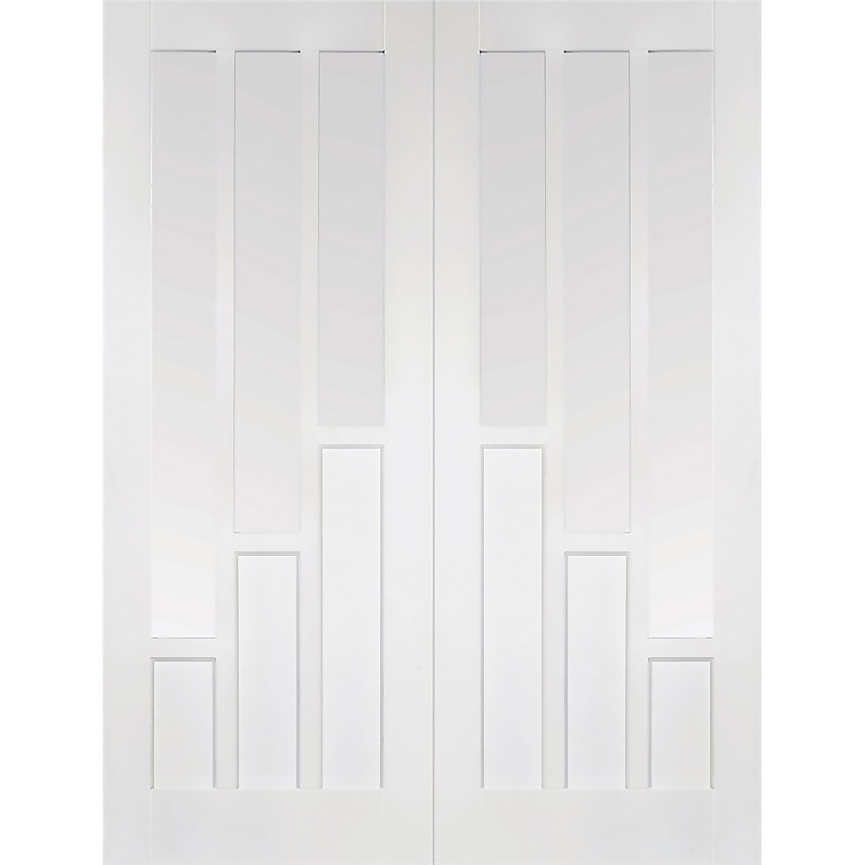Coventry - Glazed White Primed Internal Door - 1981 x 1219 x 40mm