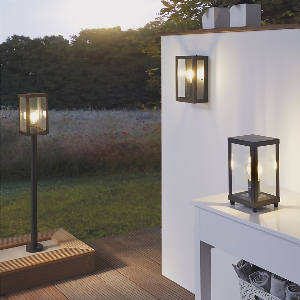 Eglo Alamonte 1 Outdoor Wall Light - Black