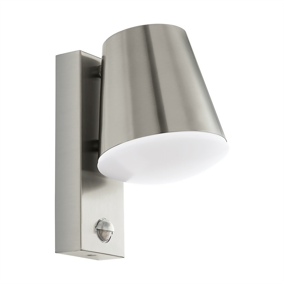 Eglo Caldiero Outdoor Light With PIR - Stainless Steel