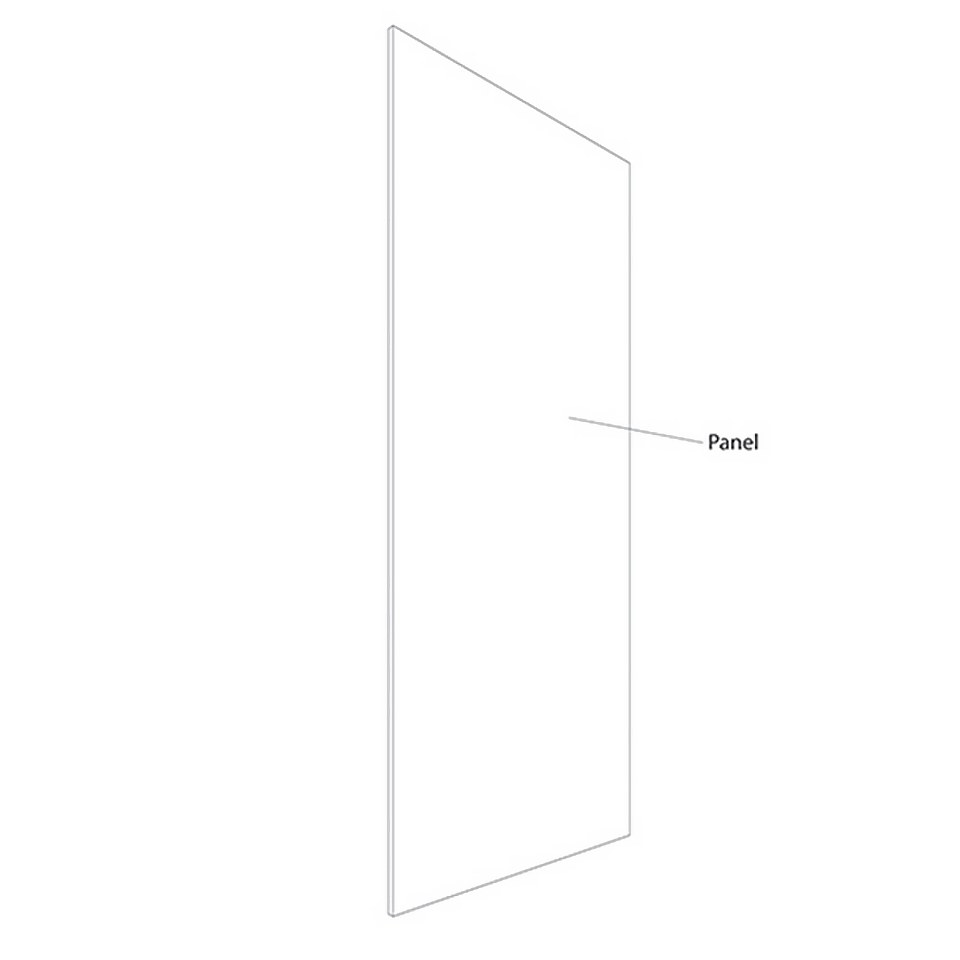Wetwall White Gloss - 900mm - Square Edge - Laminate
