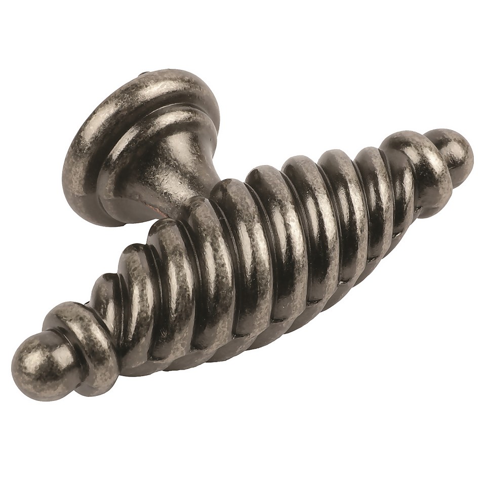 Twister T Handle - Antique Pewter
