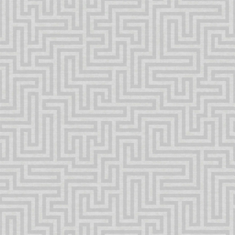 Holden Decor Labyrinth Geometric Textured Metallic Grey Wallpaper