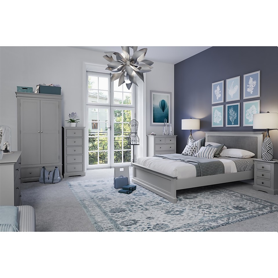 Camborne Kingsize Bed Frame - Grey