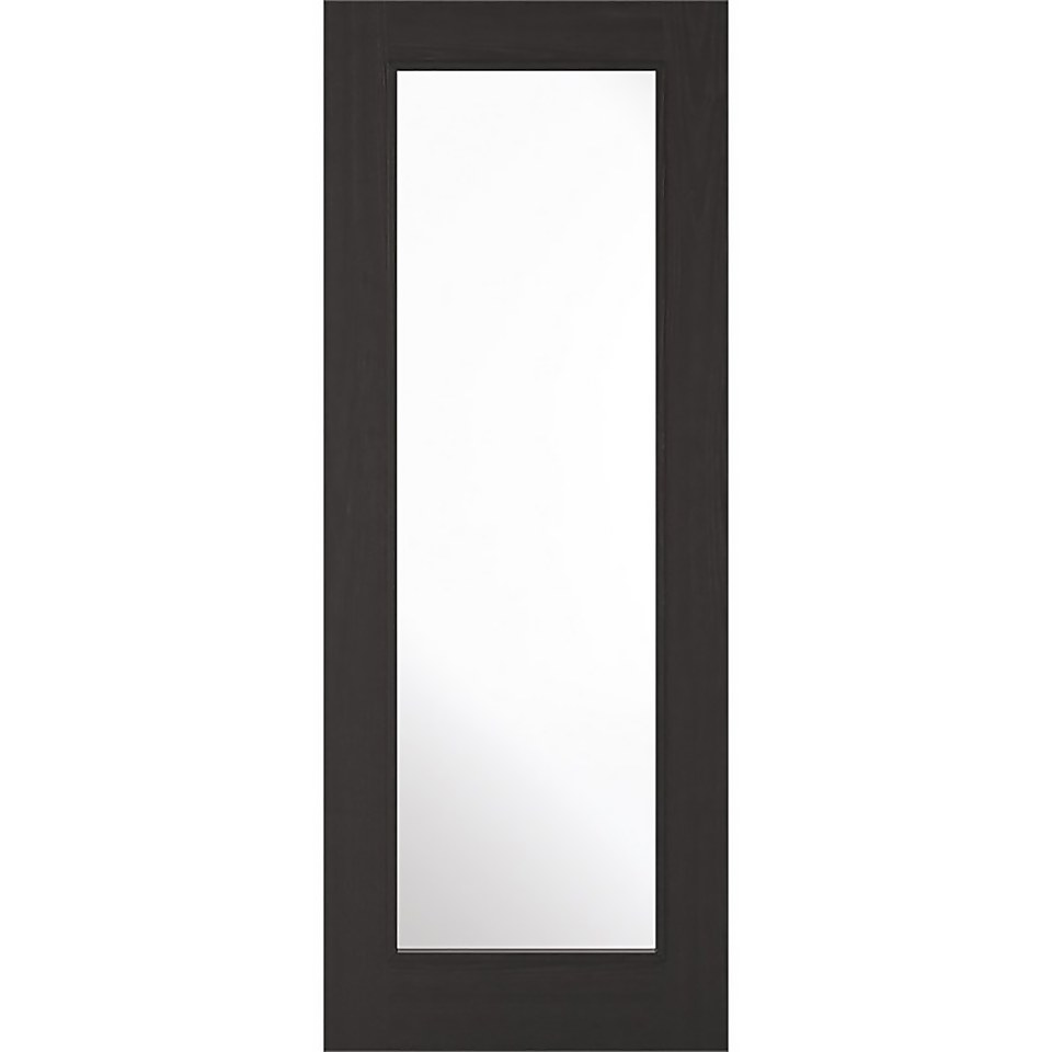 Diez - Black - Clear Glazed Internal Door - 1981 x 838 x 35mm