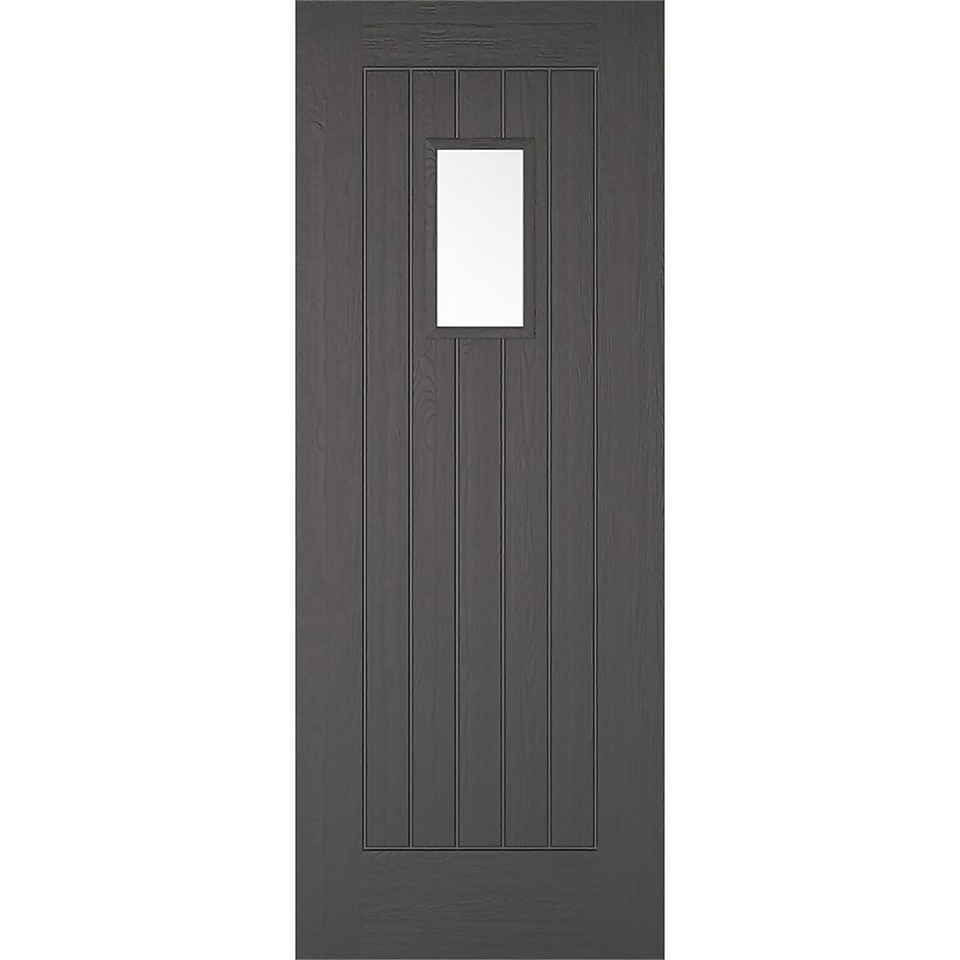 Suffolk - Grey - Composite Exterior Door - Glazed 2032 x 813 x 44