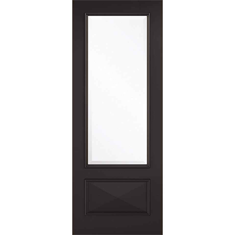 Knightsbridge - Glazed - Black Internal Door - 1981 x 838 x 35mm